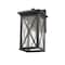Z-Lite Brookside 1 Light Outdoor Wall Sconce, Black And Clear Seedy 583B-BK - alternate 6